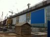 Монтаж фасада здания ГЭС, май 2011 г.